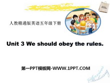 《We should obey the rules》PPT课件6-第一PPT