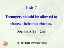 《Teenagers should be allowed to choose their own clothes》PPT课件13-第一PPT
