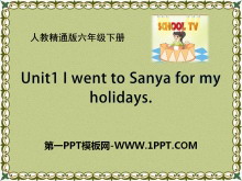 《I went to Sanya for my holidays》PPT课件5-第一PPT