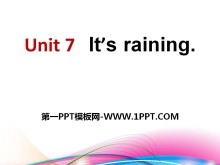 《It’s raining》PPT课件8-第一PPT