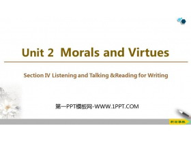 《Morals and Virtues》SectionⅣ PPT课件下载-第一PPT