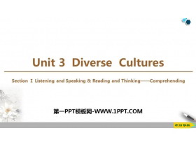 《Diverse Cultures》SectionⅠ PPT课件下载-第一PPT