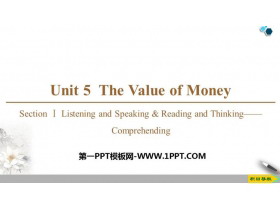 《The Value of Money》SectionⅠ PPT课件下载-第一PPT