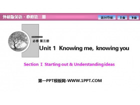 《Knowing me，knowing you》SectionⅠ PPT课件-第一PPT