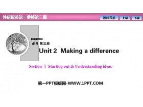 《Making a difference》SectionⅠ PPT课件-第一PPT