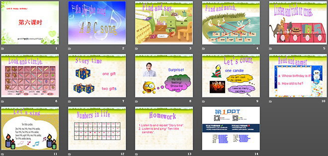 图片[2]-《Unit6 Happy birthday!》第六课时PPT课件-第一PPT