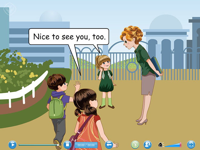 图片[2]-《Welcome back to school!》Main scene Flash动画课件-第一PPT