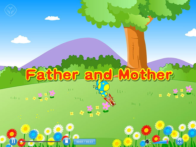 图片[1]-《My family》Lets sing Flash动画课件2-第一PPT