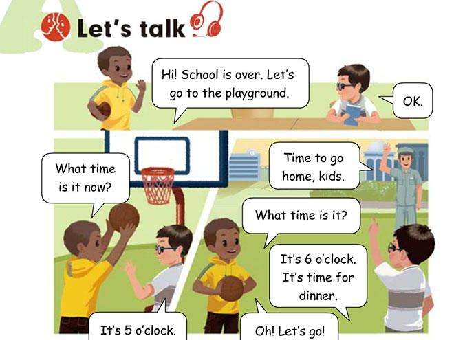 图片[1]-《What Time Is It?》lets talk Flash动画课件-第一PPT