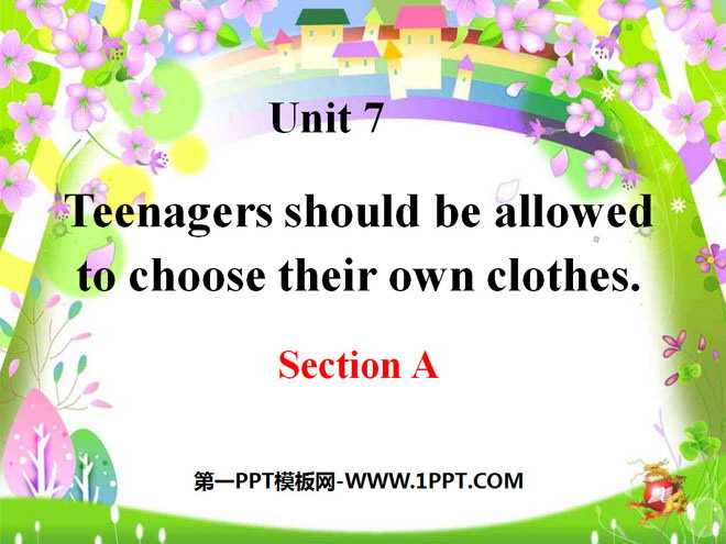 图片[1]-《Teenagers should be allowed to choose their own clothes》PPT课件15-第一PPT