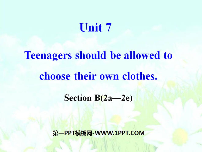 图片[1]-《Teenagers should be allowed to choose their own clothes》PPT课件17-第一PPT
