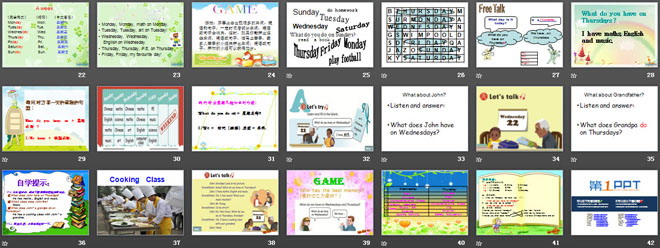 图片[3]-《My week》PPT课件-第一PPT