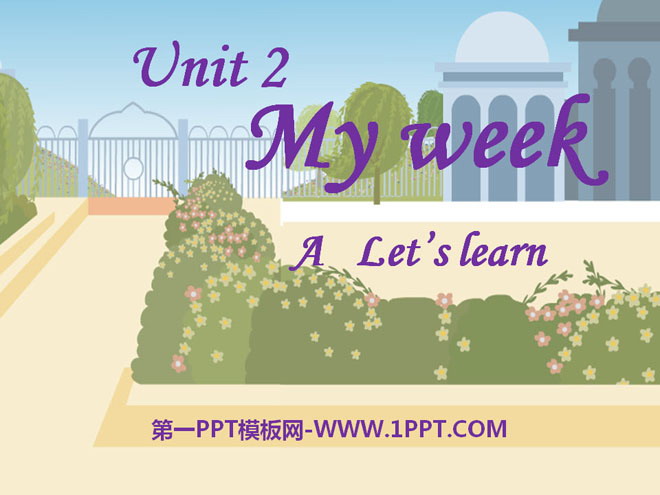图片[1]-《My week》PPT课件3-第一PPT