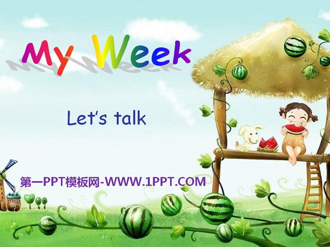 图片[1]-《My week》PPT课件5-第一PPT