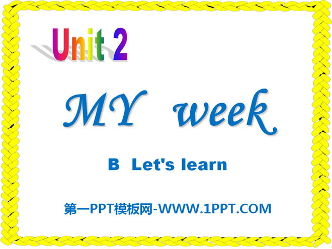 图片[1]-《My week》PPT课件7-第一PPT