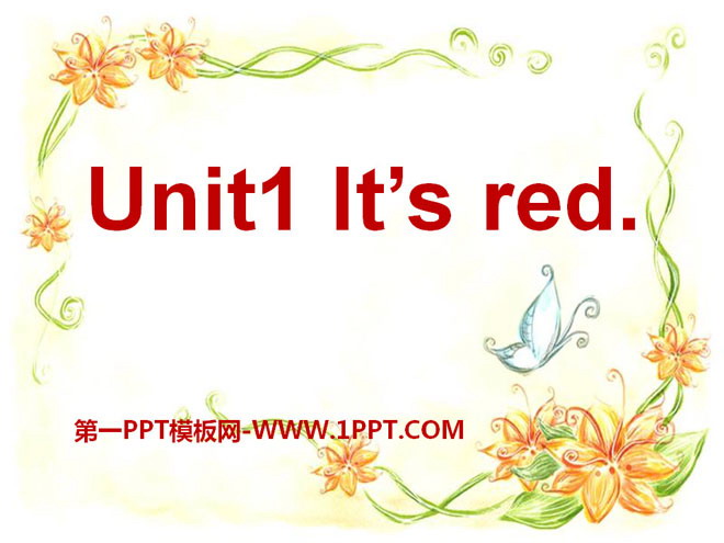 图片[1]-《It’s red》PPT课件2-第一PPT