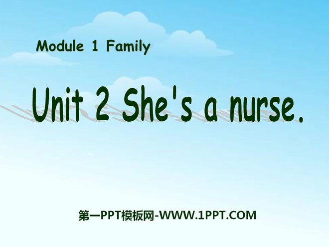 图片[1]-《She’s a nurse》PPT课件2-第一PPT