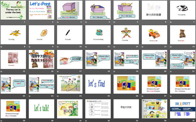 图片[2]-《The toy car is under the bed》PPT课件2-第一PPT