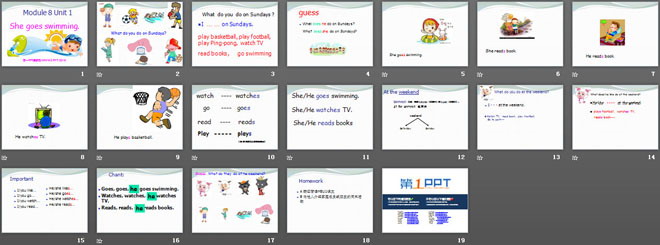 图片[2]-《She goes swimming》PPT课件4-第一PPT