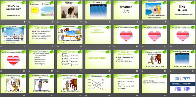 图片[2]-《What’s the weather like?》PPT课件5-第一PPT