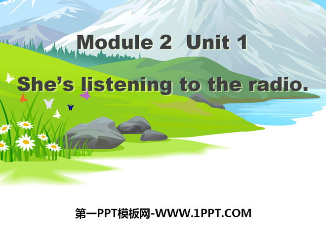 图片[1]-《She’s listening to the radio》PPT课件-第一PPT