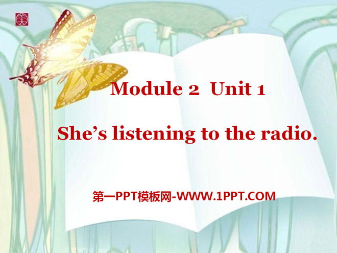 图片[1]-《She’s listening to the radio》PPT课件3-第一PPT