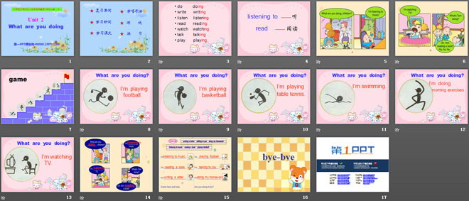 图片[2]-《What are you doing?》PPT课件4-第一PPT