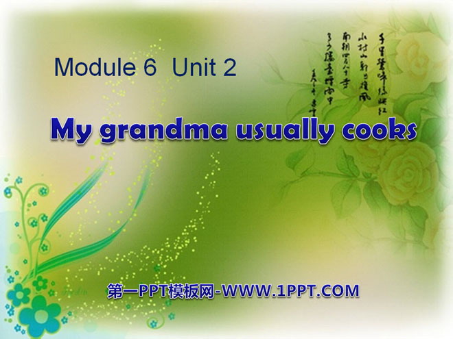 图片[1]-《My grandma usually cooks》PPT课件3-第一PPT