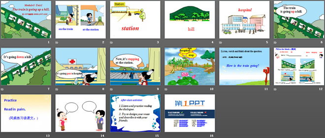 图片[2]-《The train is going up a hill》PPT课件3-第一PPT