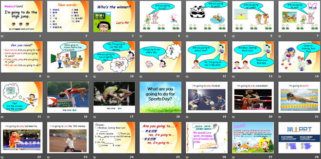 图片[2]-《I’m going to do the high jump》PPT课件2-第一PPT