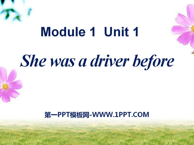 图片[1]-《She was a driver before》PPT课件4-第一PPT