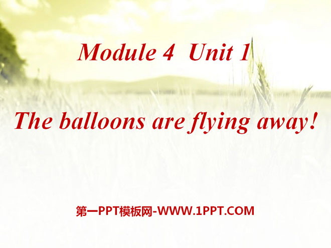 图片[1]-《The balloons are flying away》PPT课件4-第一PPT