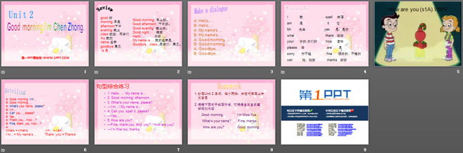 图片[2]-《Good morning.I’m Chen Zhong》PPT课件3-第一PPT