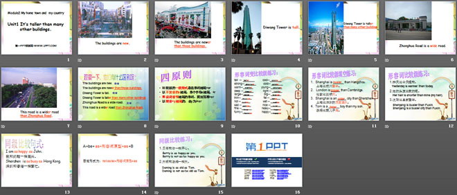 图片[2]-《It’s taller than many other buildings》My home town and my country PPT课件2-第一PPT