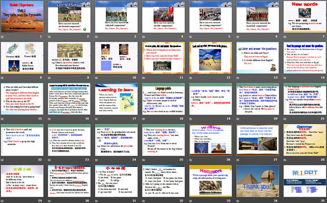 图片[2]-《They have seen the Pyramids》Experiences PPT课件2-第一PPT