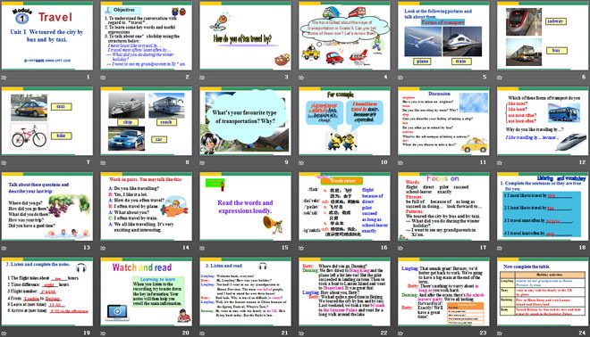 图片[2]-《We toured the city by bus and by taxi》Travel PPT课件2-第一PPT
