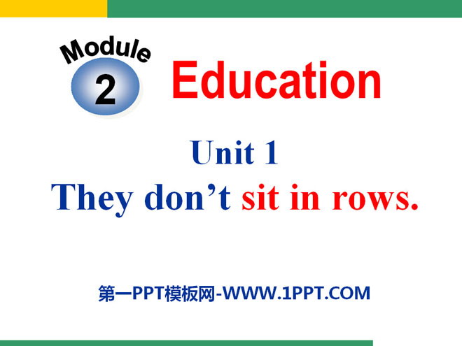 图片[1]-《They don’t sit in rows》Education PPT课件3-第一PPT