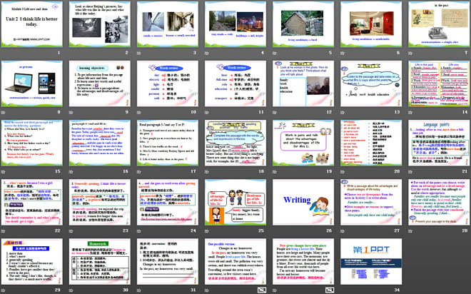 图片[2]-《I think life is better today》Life now and then PPT课件-第一PPT