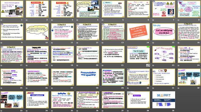 图片[2]-《You must be careful of falling stones》Rules and suggestions PPT课件3-第一PPT