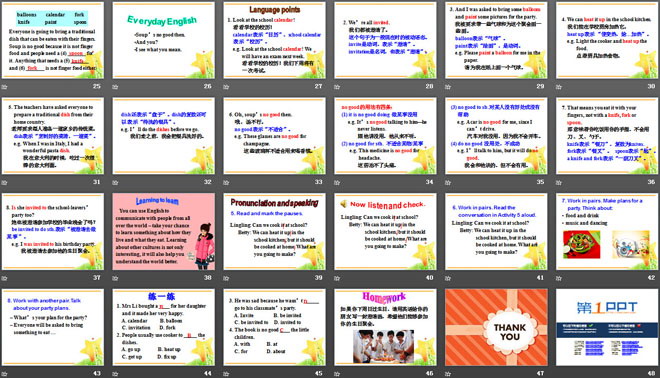图片[3]-《When is the school-leavers’party?》Eating together PPT课件3-第一PPT