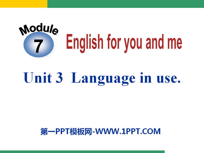 图片[1]-《Language in use》English for you and me PPT课件2-第一PPT