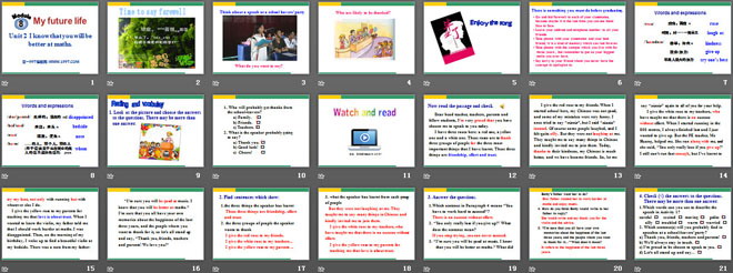 图片[2]-《I know that you will be better at maths》My future life PPT课件-第一PPT