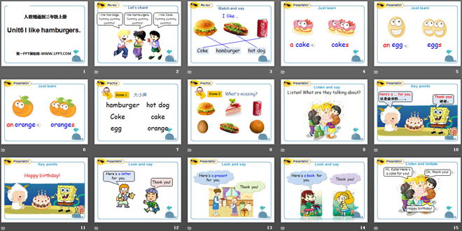图片[2]-《I like hamburgers》PPT课件2-第一PPT