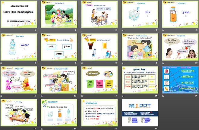 图片[2]-《I like hamburgers》PPT课件4-第一PPT