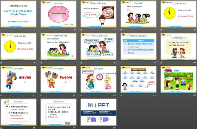 图片[2]-《I’m in Class OneGrade Three》PPT课件2-第一PPT