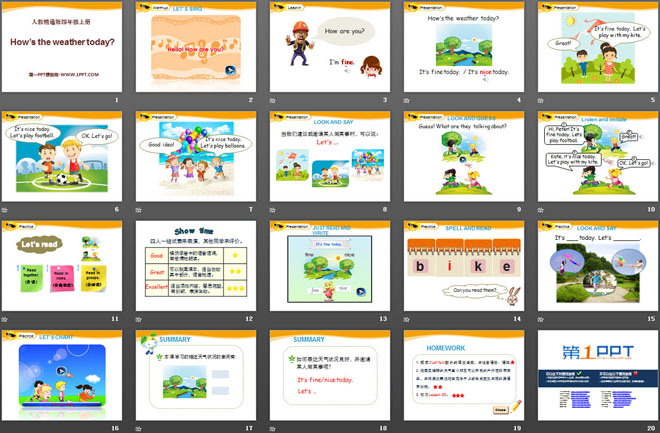 图片[2]-《How’s the weather today?》PPT课件-第一PPT