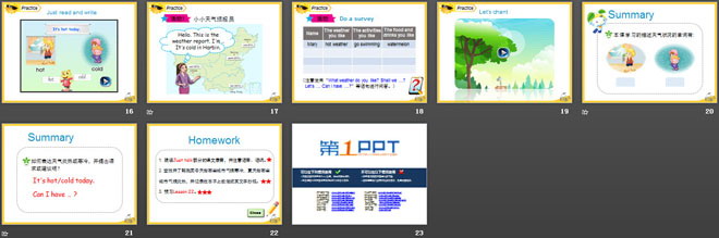 图片[3]-《How’s the weather today?》PPT课件3-第一PPT