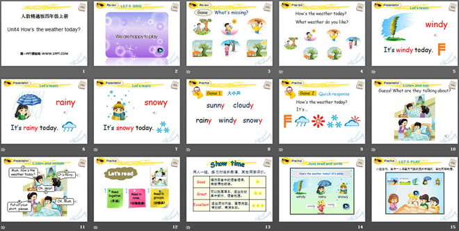 图片[2]-《How’s the weather today?》PPT课件5-第一PPT