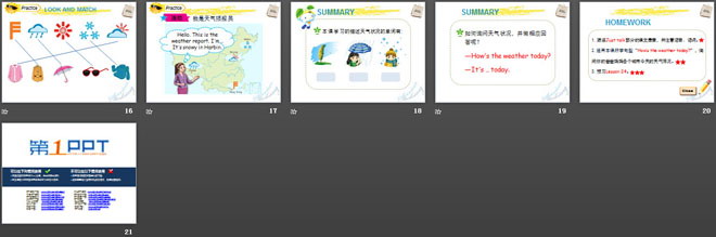 图片[3]-《How’s the weather today?》PPT课件5-第一PPT