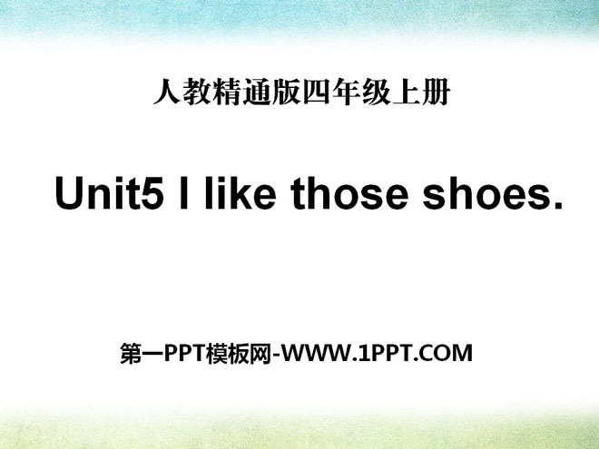 图片[1]-《I like those shoes》PPT课件-第一PPT